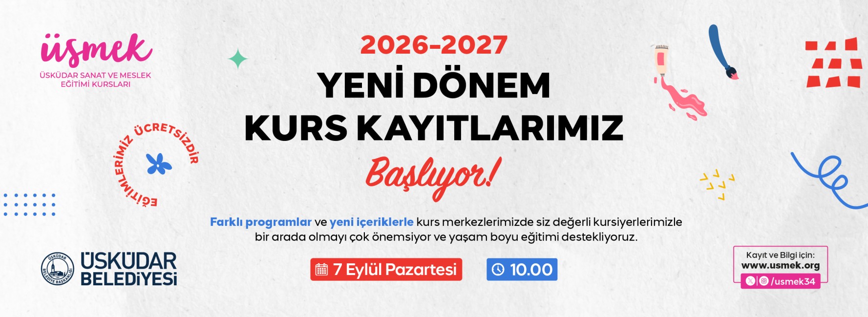 2026-2027 Yeni Dönem Kurs Kayıtlarımız Başlıyor!